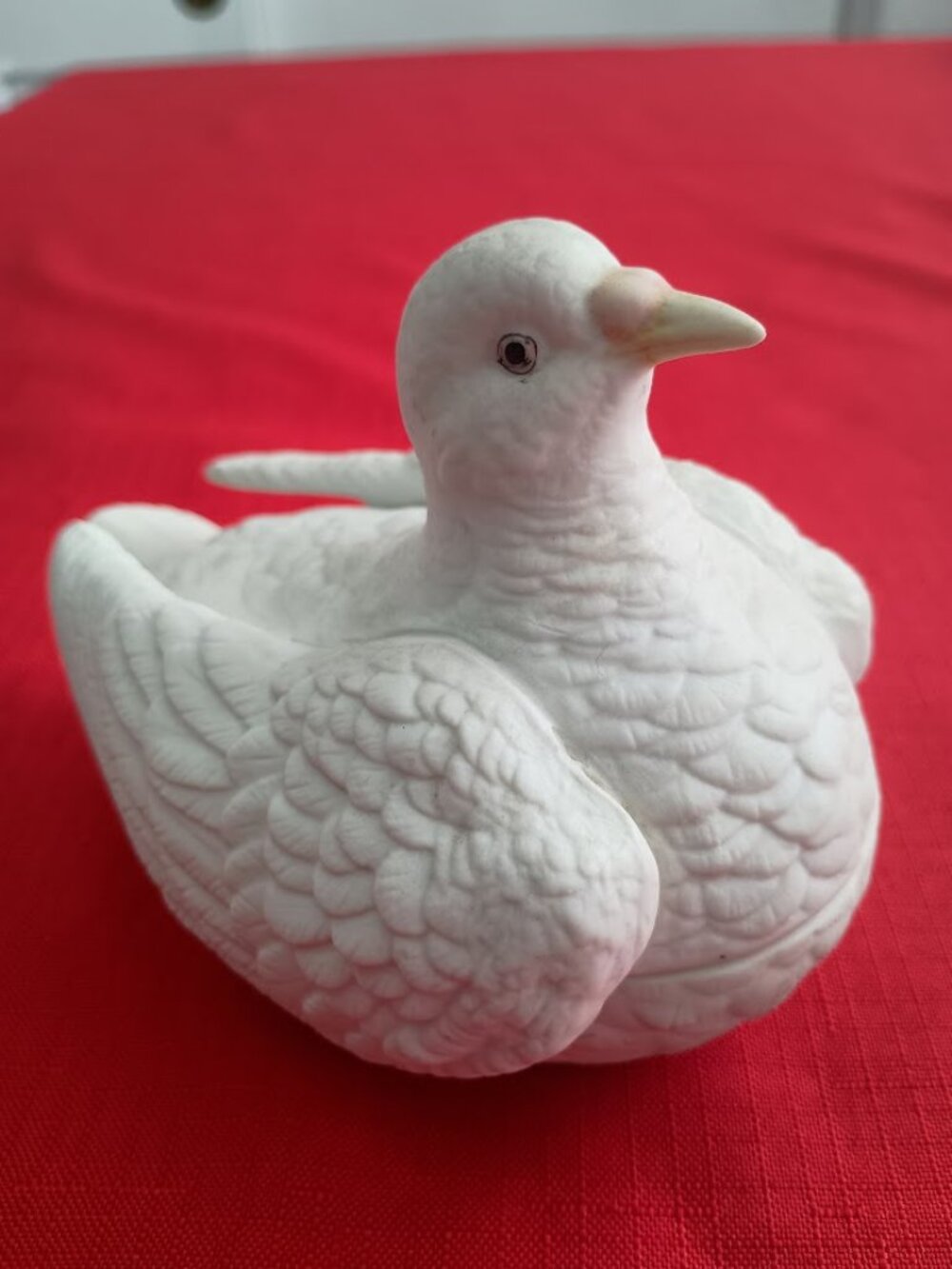 Andrea by Sadek Porcelain Dove Shaped Trinket Box